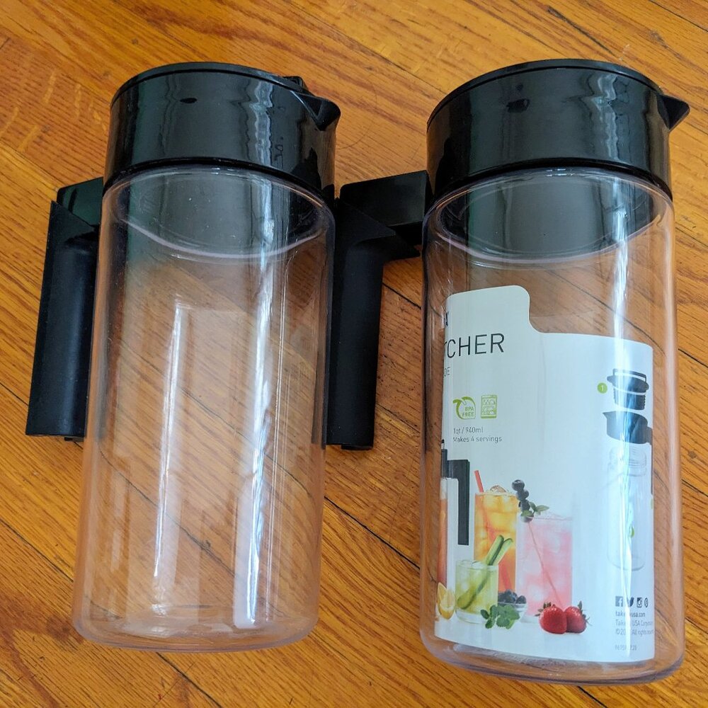 NEW 2x Takeya 1 Quart (32 oz) Airtight Pitcher w/ Lid (BPA free / Made in USA)